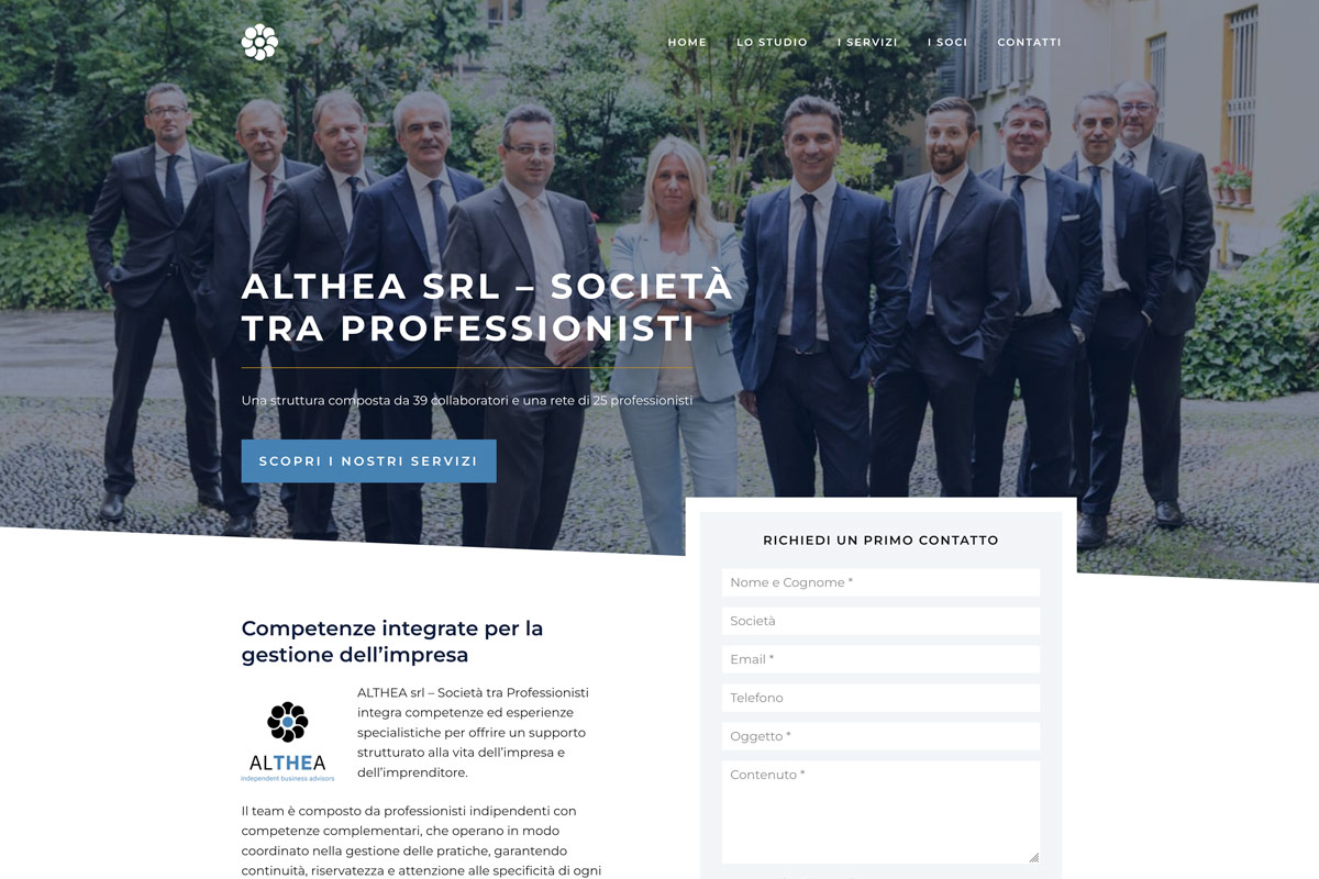 Realizzazione sito web ALTHEA STP | FMstudio.it Realizzazione sito web ALTHEA STP – progetto FMstudio.it